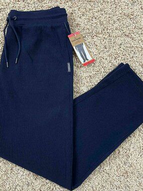 Eddie Bauer Men’s Textured Lounge Pants Navy, Size Medium (New)